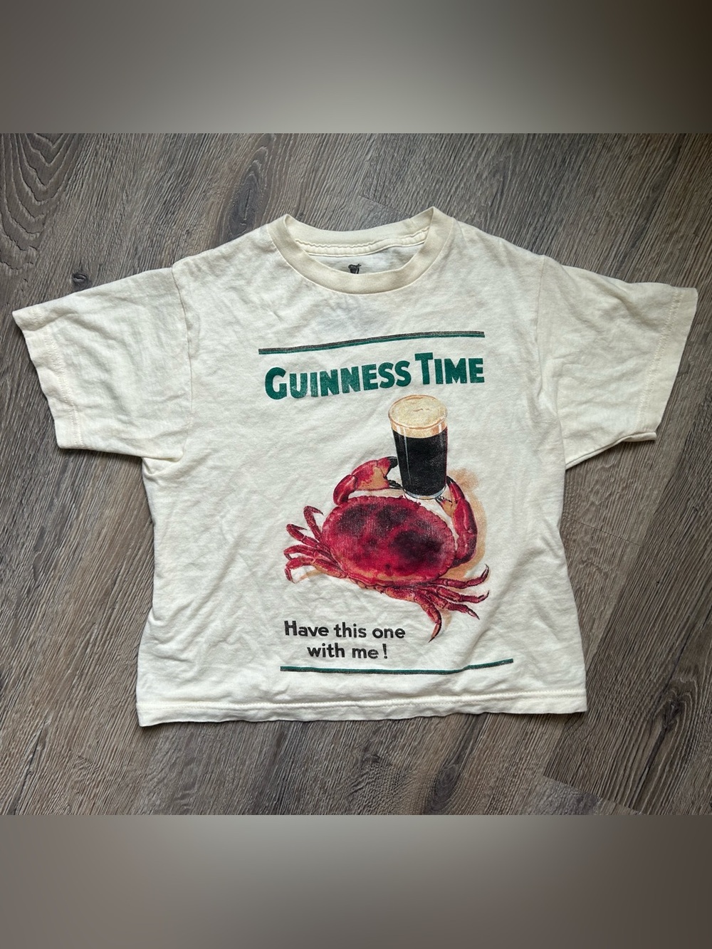 Vintage Guinness “Guinness Time” Babydoll Tee 🍀🦀